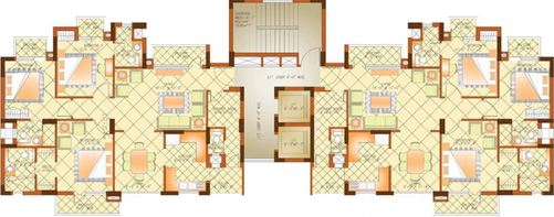 Floor Plan of Shiv The Ozone Park in Sector 86, Faridabad - Image 49650