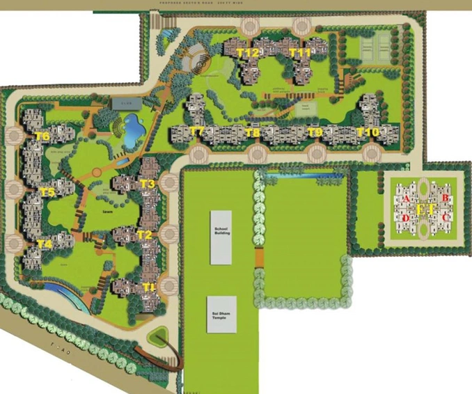 Master Plan of Shiv The Ozone Park in Sector 86, Faridabad - Image 49651
