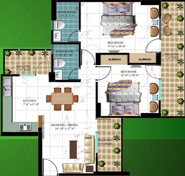 2 BHK Flat in Arocon Golf Ville in Crossings Republik, Ghaziabad - Image 318673