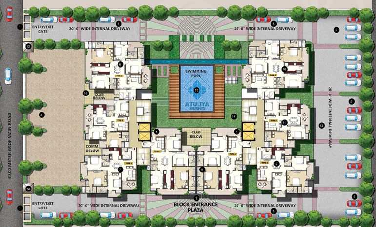 Master Plan of Deepsons Atulya Heights in Vaishali, Ghaziabad - Image 2832