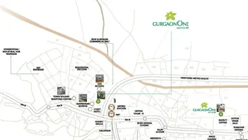 Location of Alpha Gurgaon One - Image 8316