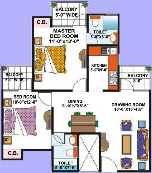2 BHK Flat in Nipun Saffron Valley in GT Road, Ghaziabad - Image 318773