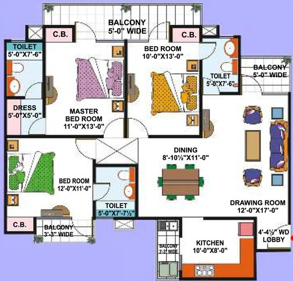 3 BHK Flat in Nipun Saffron Valley in GT Road, Ghaziabad - Image 318776