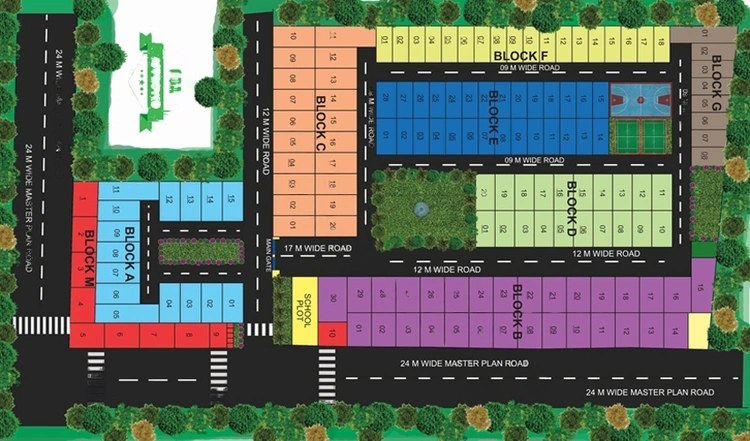 Master Plan of Dwarikaraj Raj Garden City in Raj Nagar Extension, Ghaziabad - Image 50439