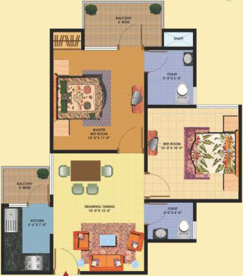 2 BHK Flat in SCC Sapphire in Raj Nagar Extension, Ghaziabad - Image 318897