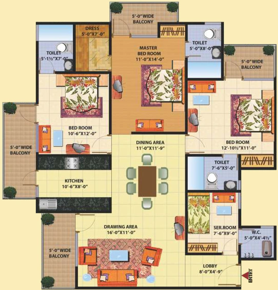 3 BHK Flat in SCC Sapphire in Raj Nagar Extension, Ghaziabad - Image 318904