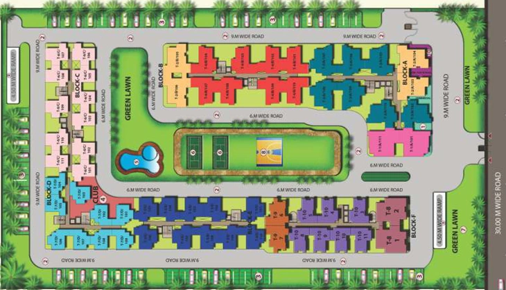 Master Plan of SCC Sapphire in Raj Nagar Extension, Ghaziabad - Image 2850