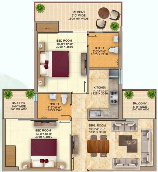 2 BHK Flat in Skardi Greens in NH 24, Ghaziabad - Image 659553