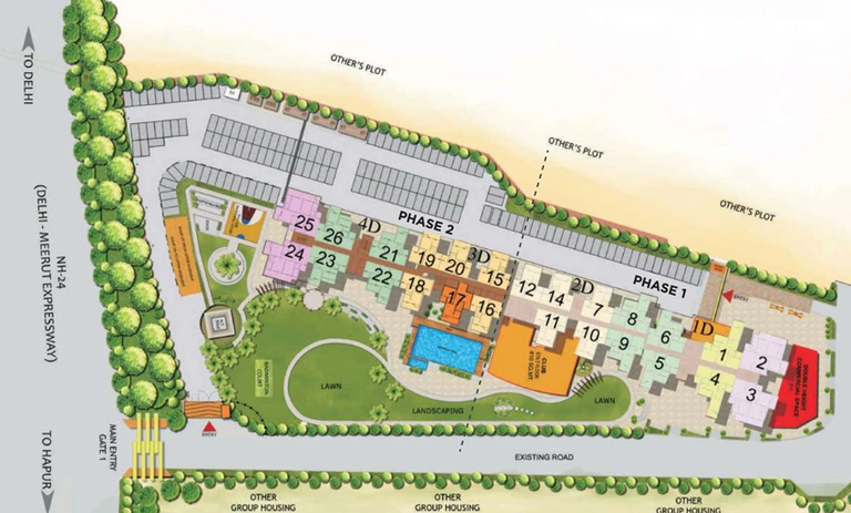 Master Plan of Skardi Greens in NH 24, Ghaziabad - Image 91267
