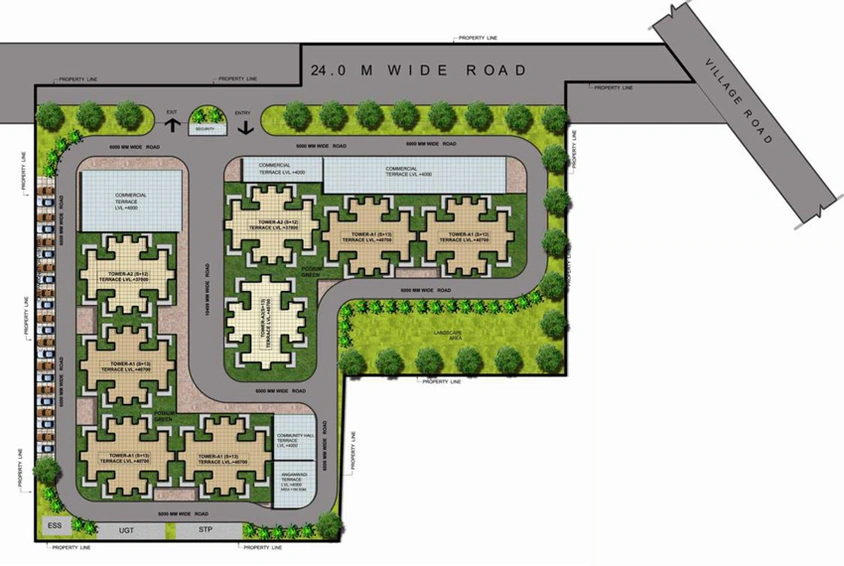 Master Plan of YTT Floridaa in Sector 82, Faridabad - Image 101862