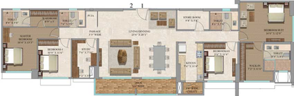 Floor Plan of Runwal Codename Rare in Andheri West, Mumbai - Image 12830