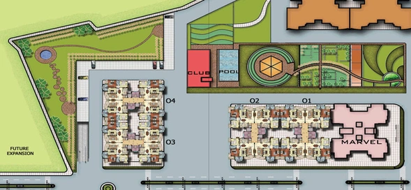 Master Plan of Oxirich Avenue in Indirapuram, Ghaziabad - Image 50488