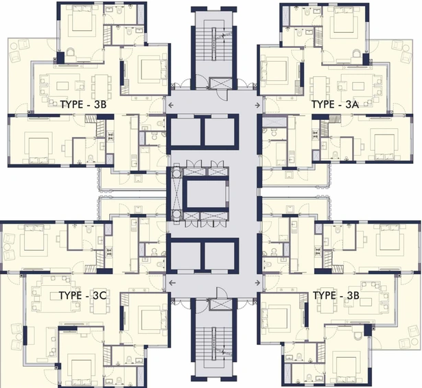 Floor Plan of Conscient Hines Elevate in Sector 59, Gurgaon - Image 107504