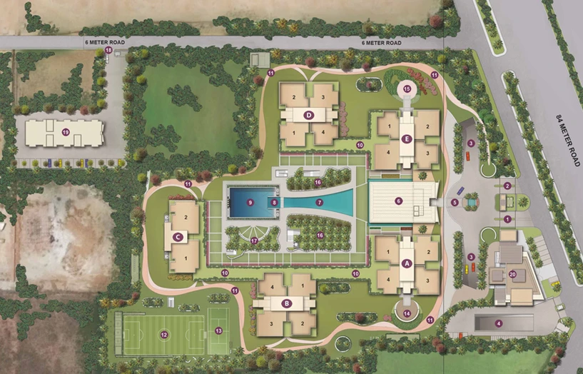 Master Plan of Conscient Hines Elevate in Sector 59, Gurgaon - Image 107505