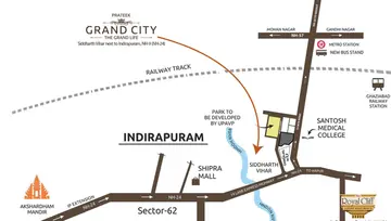 Location of Prateek Grand City - Image 69919