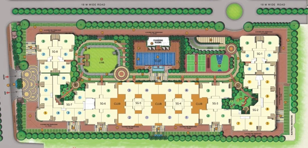 Master Plan of Saya Gold Avenue in Indirapuram, Ghaziabad - Image 96493