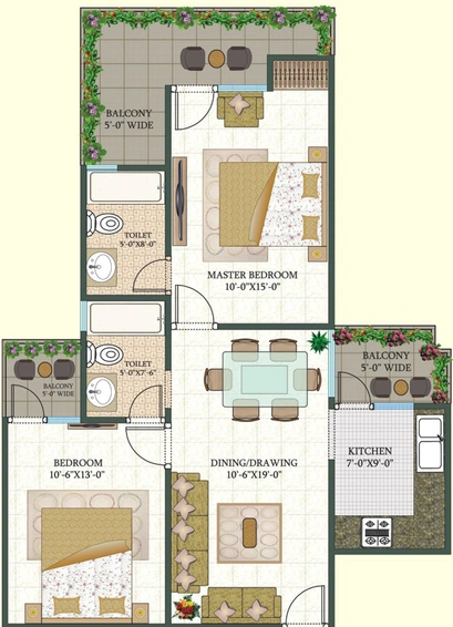 2 BHK Flat in MR Shalimar City in Pasonda, Ghaziabad - Image 499557
