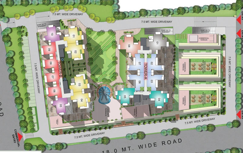 Master Plan of Ajnara Fragrance in Raj Nagar Extension, Ghaziabad - Image 2897