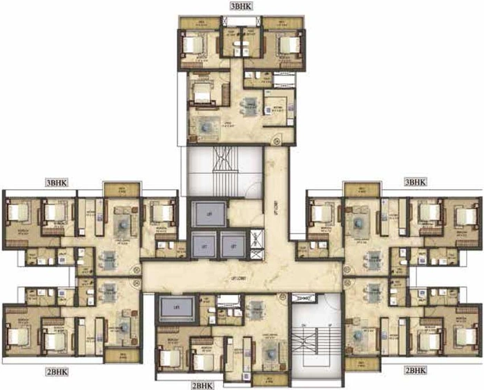 Floor Plan of Runwal Timeless in Wadala, Mumbai - Image 12860
