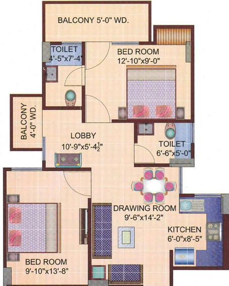 2 BHK Flat in Javin Raj Empire in Raj Nagar Extension, Ghaziabad - Image 686895