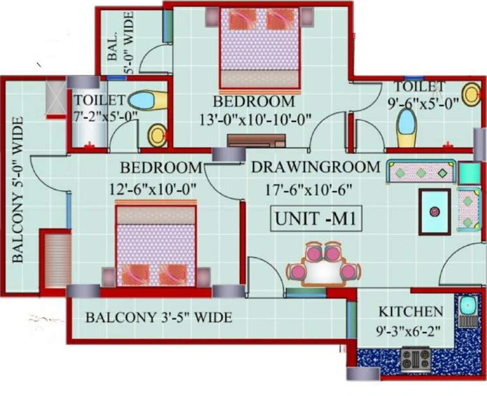 2 BHK Flat in Javin Raj Empire in Raj Nagar Extension, Ghaziabad - Image 686896