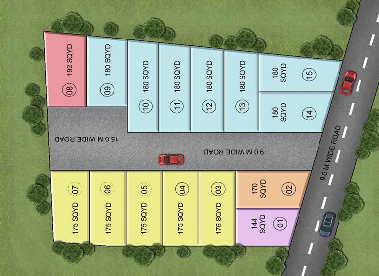 Master Plan of AKJ Green Floors in NH 24, Ghaziabad - Image 2904