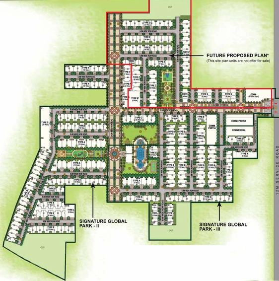 Master Plan of Signature Park 2 in Sohna Road, Gurgaon - Image 3092