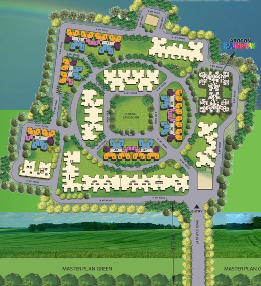 Master Plan of Arocon Rainbow in NH 24, Ghaziabad - Image 85291