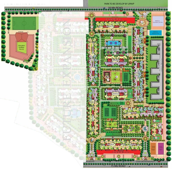Master Plan of Grand Paeonia - Prateek Grand City in Siddhartha Vihar, Ghaziabad - Image 50615