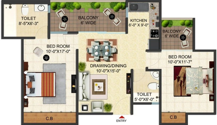 2 BHK Flat in SG Benefit in Govindpuram, Ghaziabad - Image 321091