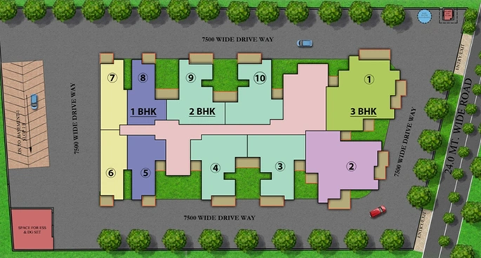 Master Plan of Dev Hitaishi Heights in Raj Nagar Extension, Ghaziabad - Image 2983