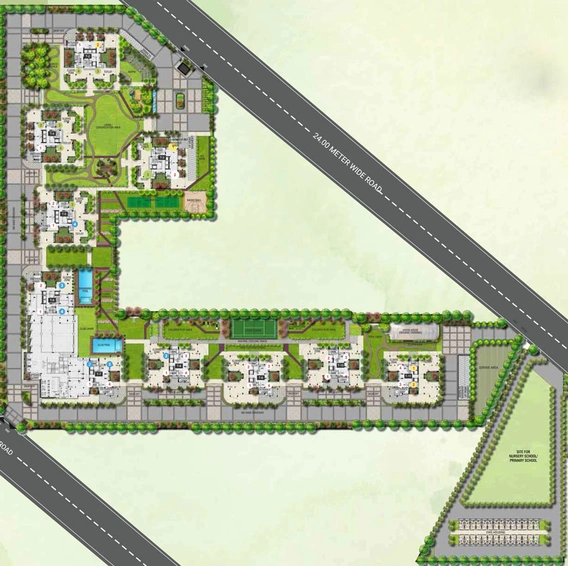 Master Plan of SS Cendana Residence in Sector 83, Gurgaon - Image 84563