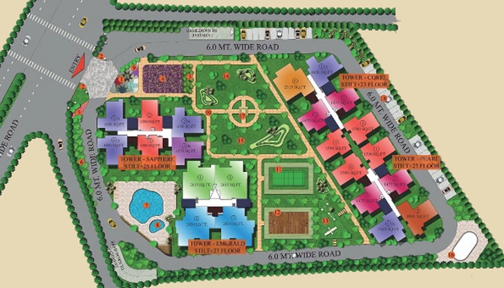 Master Plan of MKS La Royale in Indirapuram, Ghaziabad - Image 50661