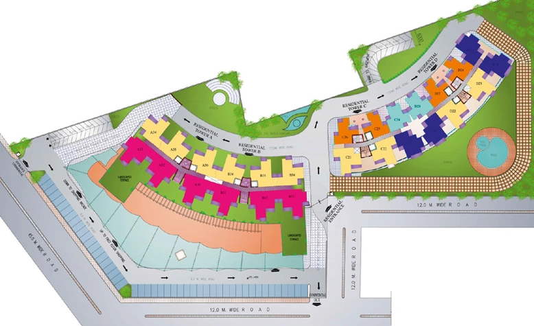 Master Plan of MSS Bliss Homes in Govindpuram, Ghaziabad - Image 2991