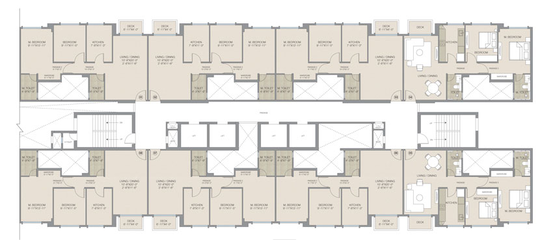 Floor Plan of Hiranandani Castle Rock in Powai, Mumbai - Image 13014