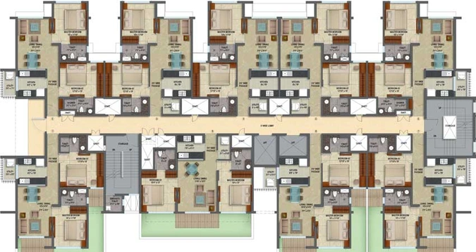 Floor Plan of Lodha Eternis in Andheri East, Mumbai - Image 13058