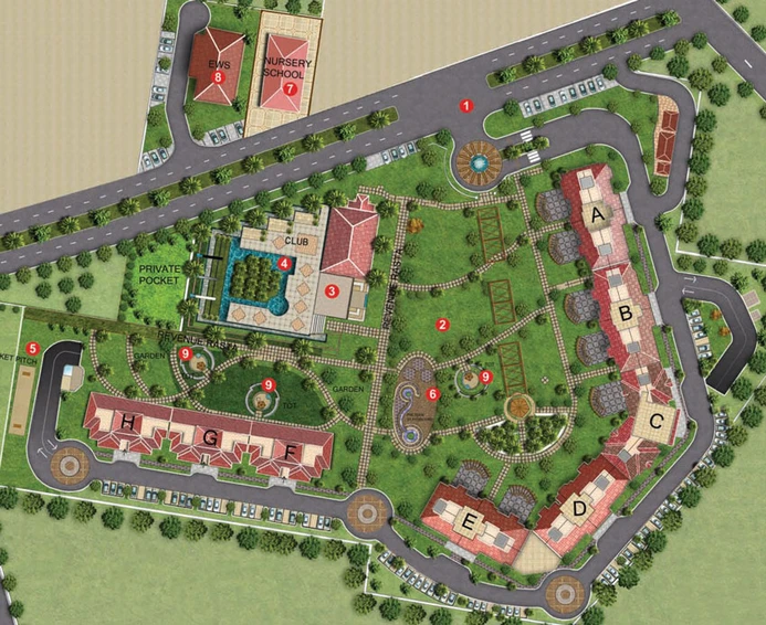 Master Plan of DLF Regal Gardens in Sector 90, Gurgaon - Image 8873