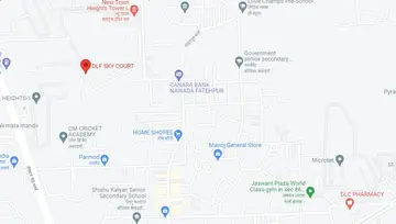 Location of DLF Skycourt - Image 79528