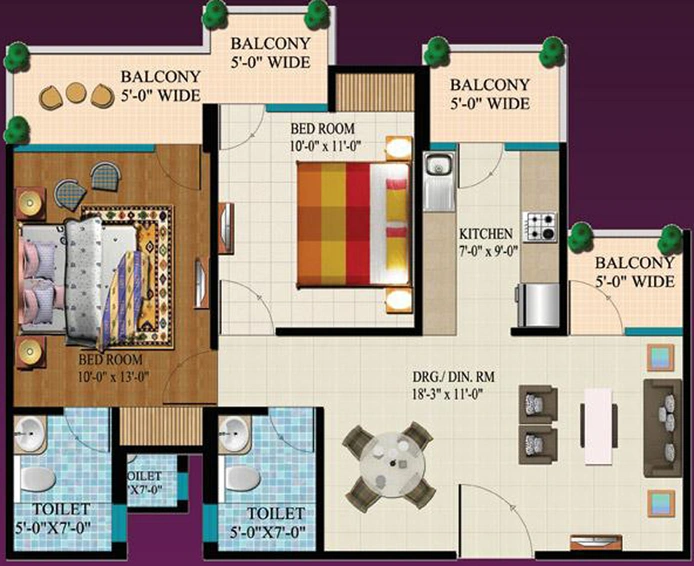 2 BHK Flat in Divay Arc Angels in Raj Nagar Extension, Ghaziabad - Image 323047