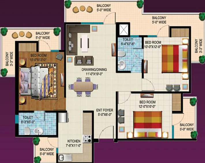 3 BHK Flat in Divay Arc Angels in Raj Nagar Extension, Ghaziabad - Image 323050