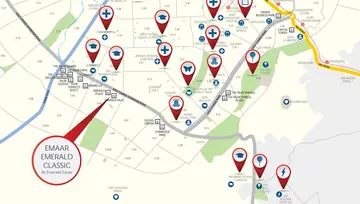 Location of Emaar Emerald Classic - Image 3448