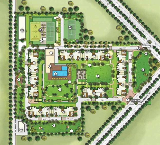 Master Plan of Emaar Imperial Gardens in Sector 102, Gurgaon - Image 8536