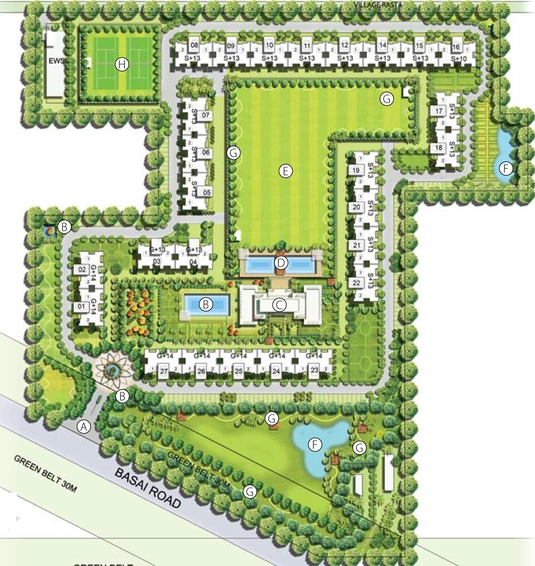 Master Plan of Emaar Gurgaon Greens in Sector 102, Gurgaon - Image 8545