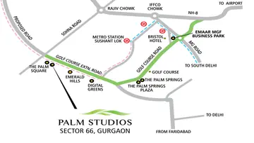 Location of Emaar Palm Studios - Image 16711