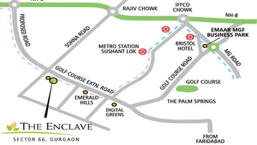 Location of Emaar The Enclave - Image 8584