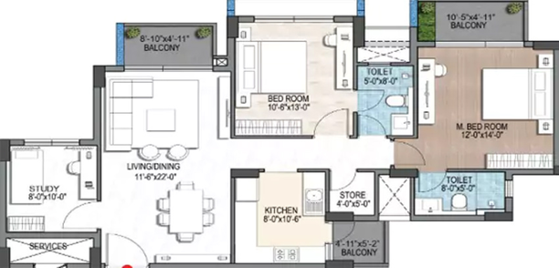 5 BHK Flat in 1OAK Natura in Sushant Golf City, Lucknow - Image 495498
