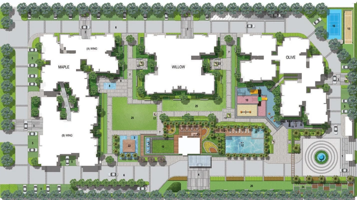 Master Plan of 1OAK Natura in Sushant Golf City, Lucknow - Image 48582