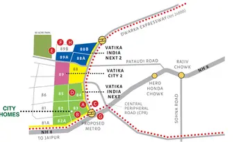 Location of Vatika City Homes - Image 50316