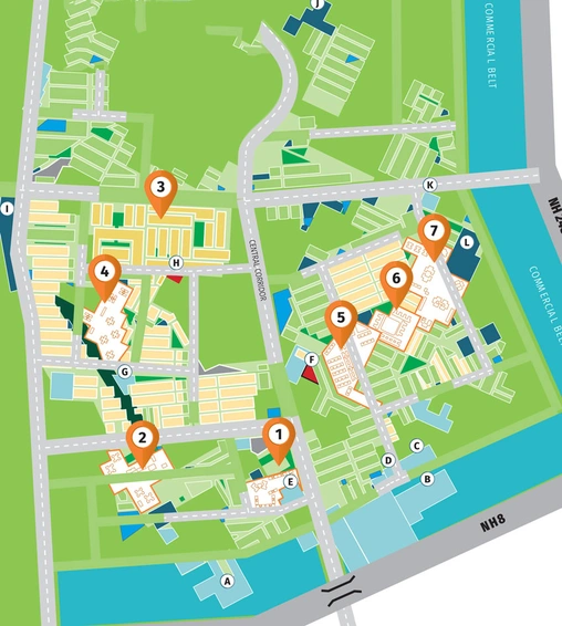 Master Plan of Vatika City Homes in Sector 83, Gurgaon - Image 50318