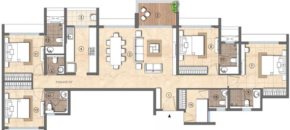 4 BHK Flat in Lodha Woods in Kandivali East, Mumbai - Image 425935